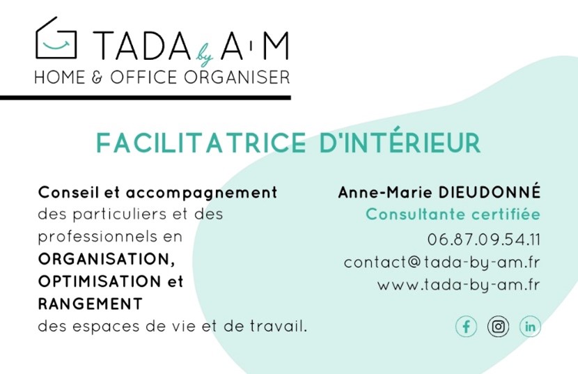 carte de visite de Anne-Marie Dieudonne