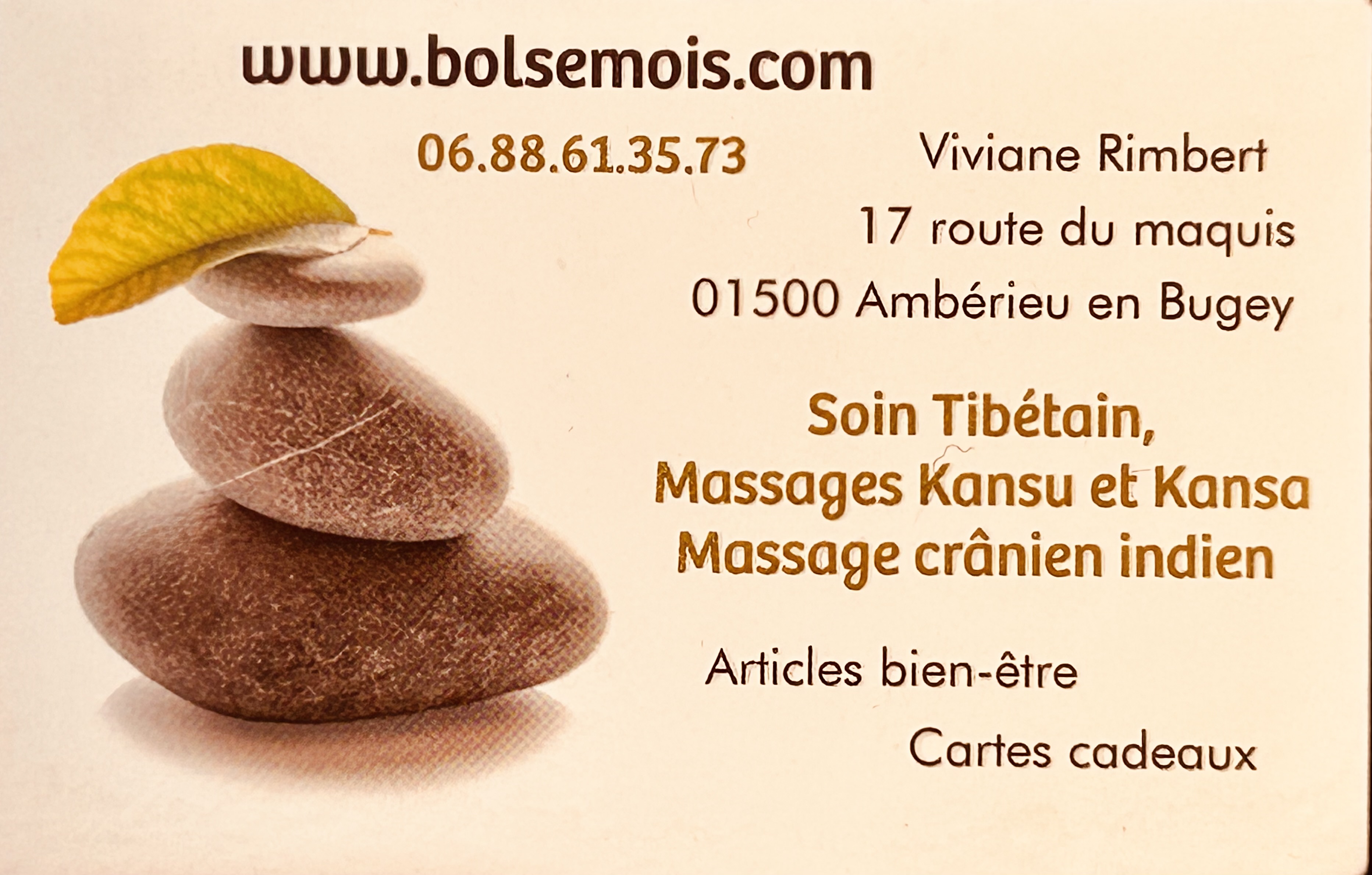 carte de visite de Viviane Rimbert