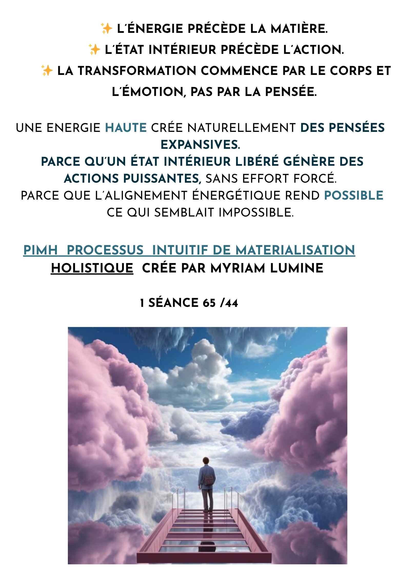 flyer de l'activité de Myriam Gentillon